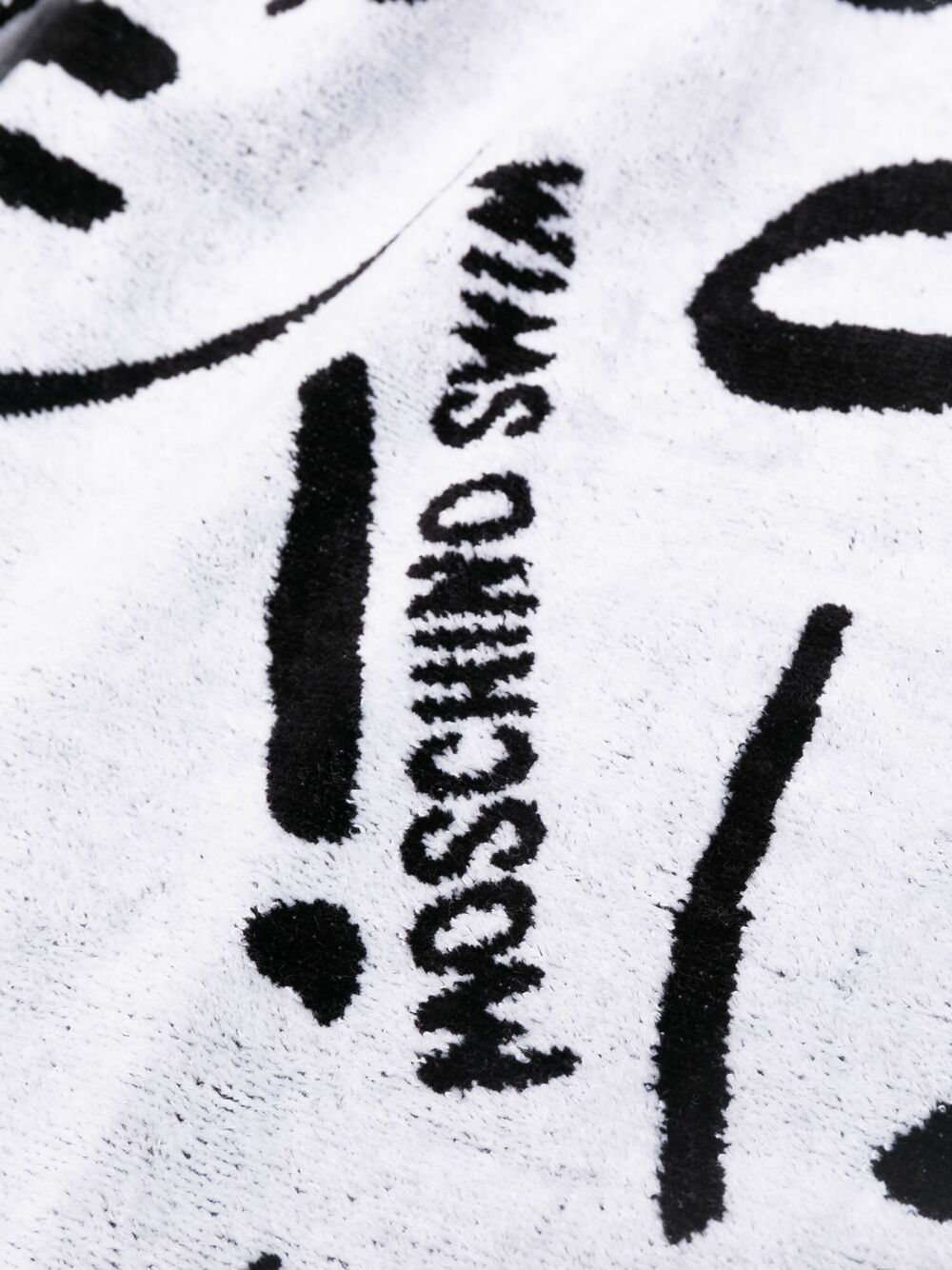 фото Moschino полотенце brushstroke с логотипом