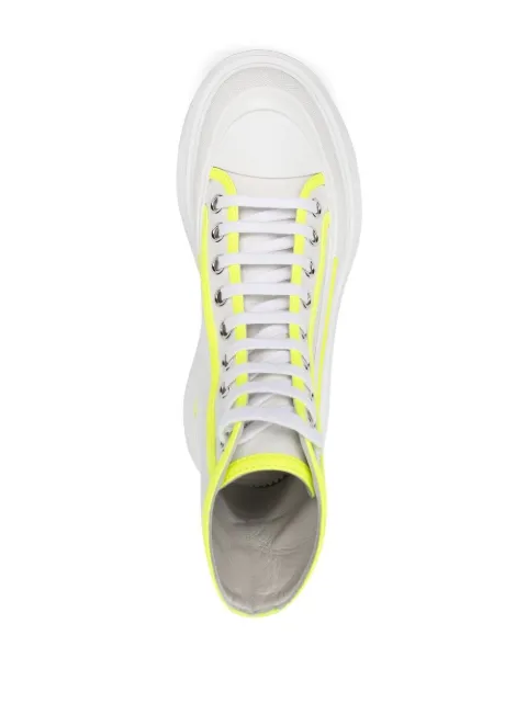 white and yellow alexander mcqueen