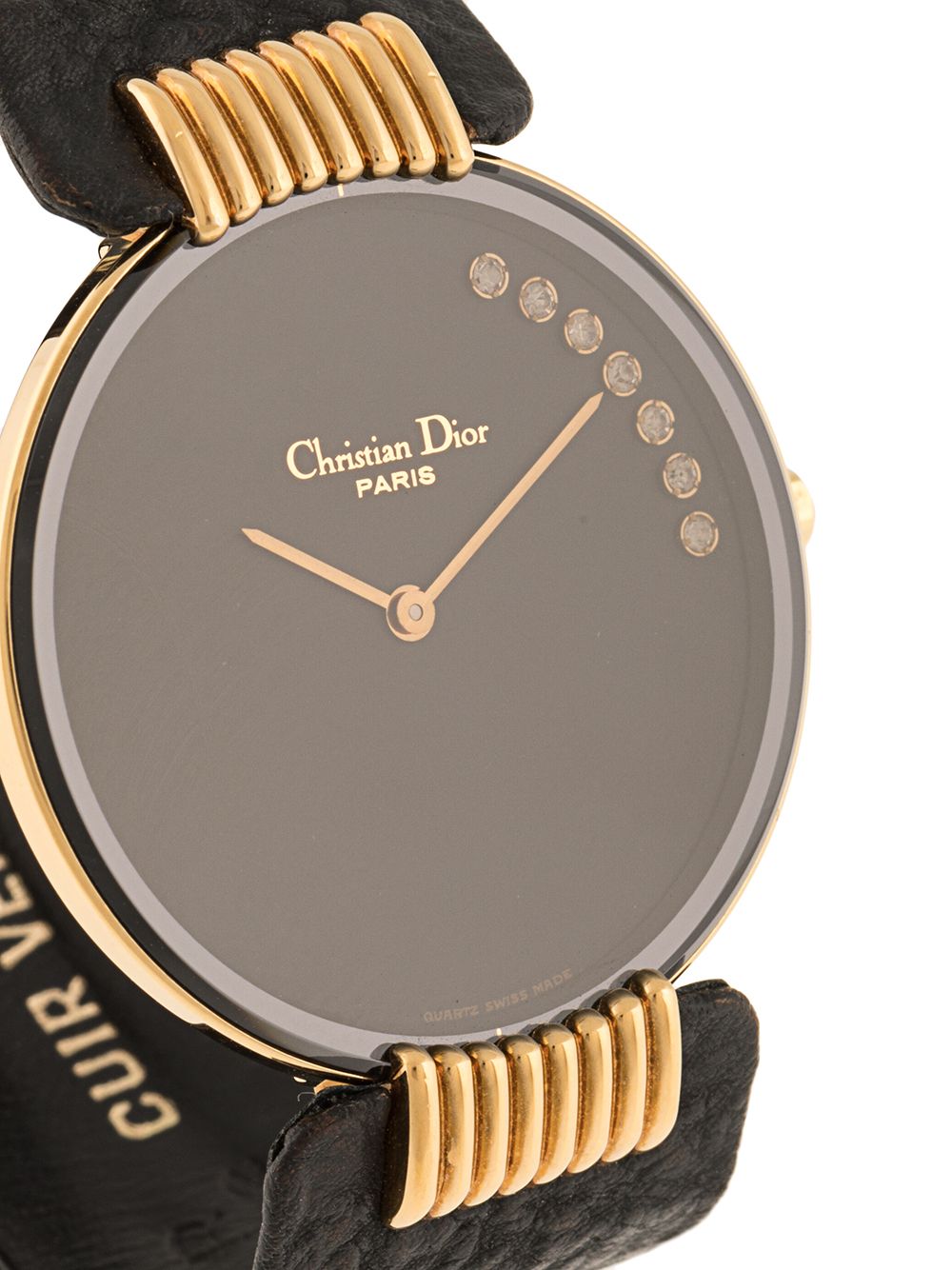 фото Christian dior наручные часы bagheera black moon pre-owned 30 мм