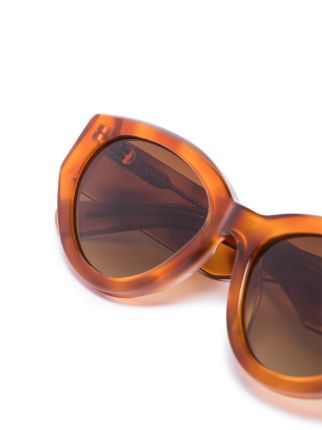 tortoiseshell oval-frame sunglasses展示图