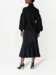 Carolina Herrera virgin wool-blend flounce skirt