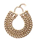 Carolina Herrera layered curb chain necklace - Gold