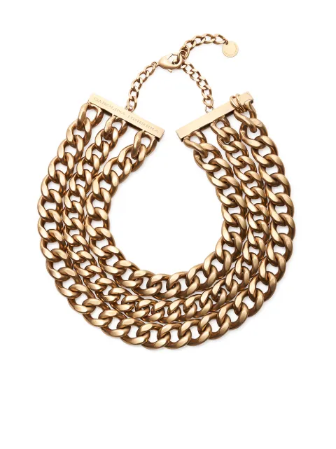 Carolina Herrera layered curb chain necklace