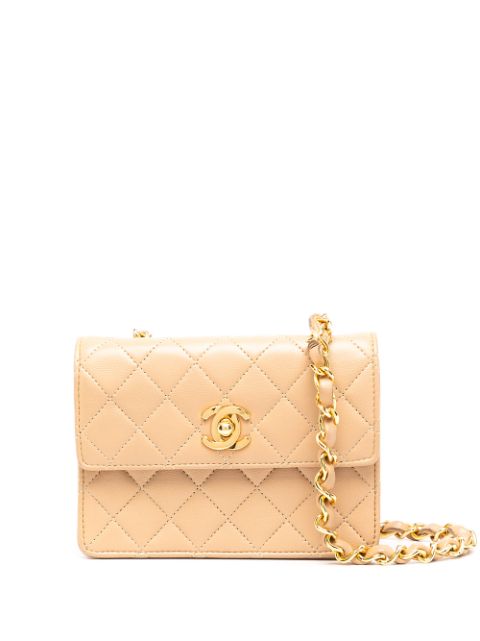 Cheap HOT SALE CHANEL 1990s mini diamond quilted crossbody bag Women