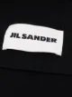 Jil Sander logo patch knitted scarf