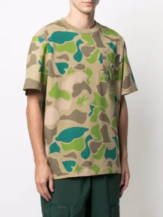 camouflage-print cotton T-shirt展示图