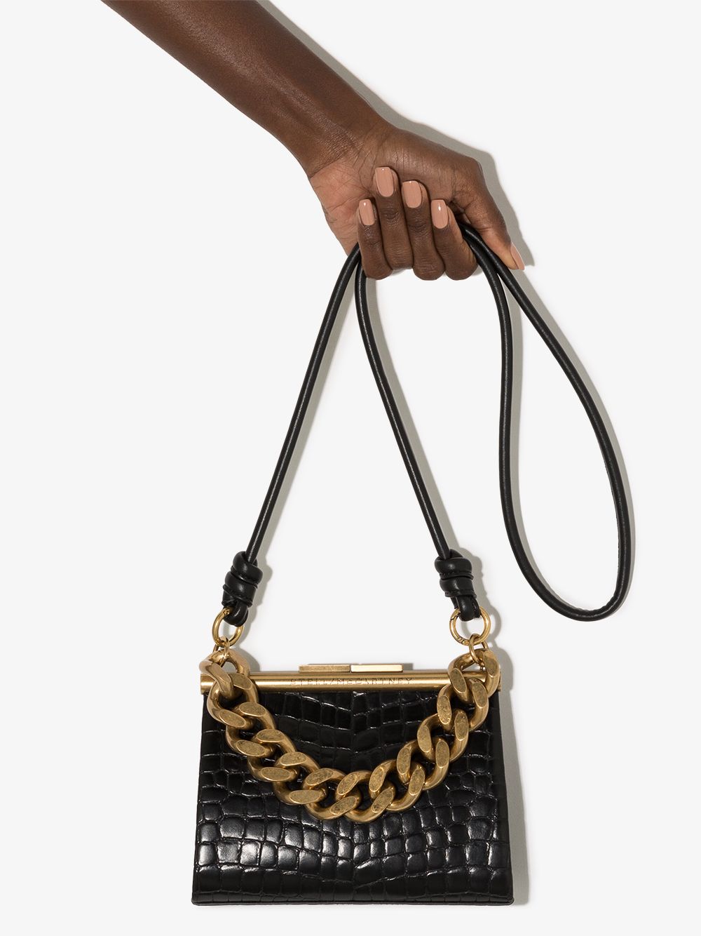 фото Stella mccartney alter embossed shoulder bag