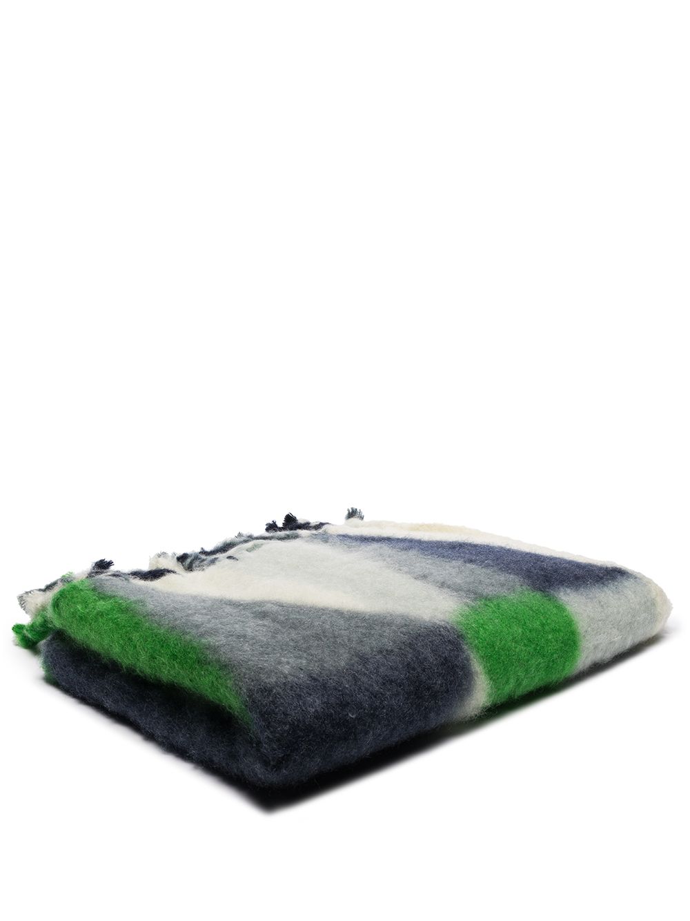 фото Jil sander одеяло с бахромой и геометричным узором