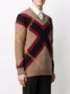 Alexander McQueen stripe-detail knitted jumper