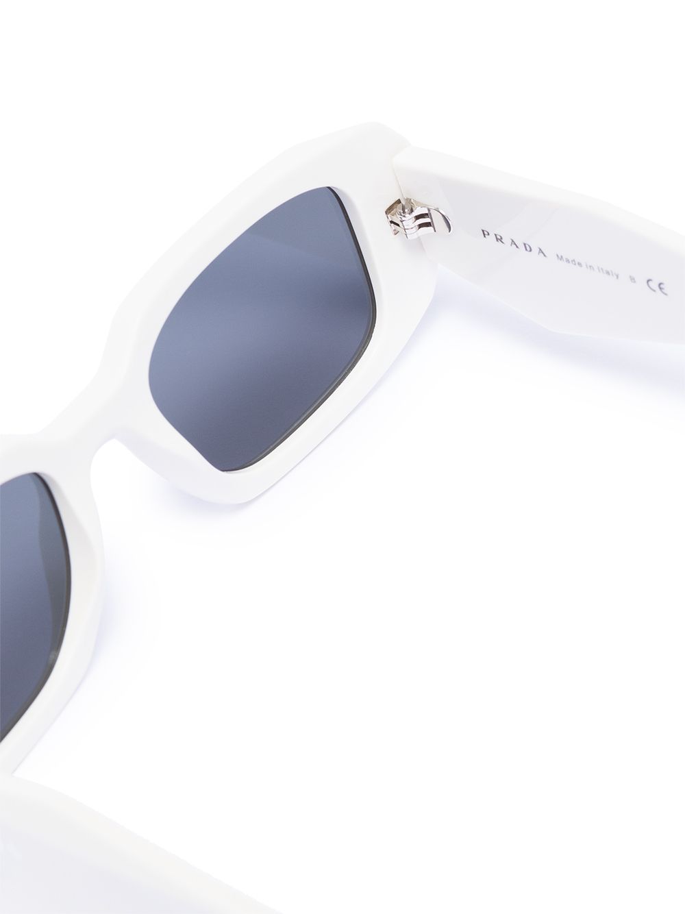 фото Prada eyewear prada rectangle wht frm drk gry lns