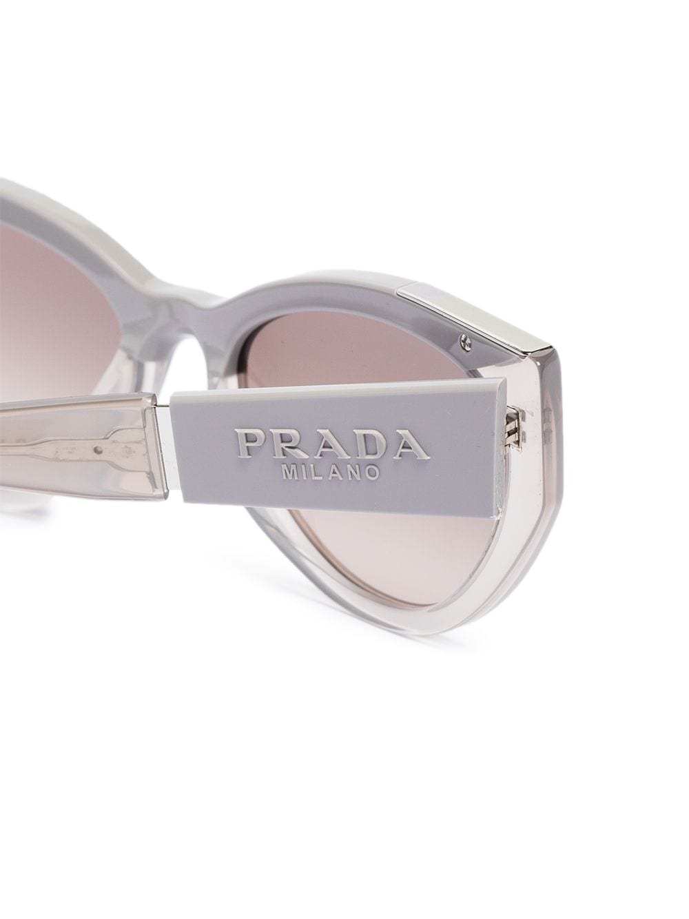 фото Prada eyewear солнцезащитные очки в оправе 'кошачий глаз'