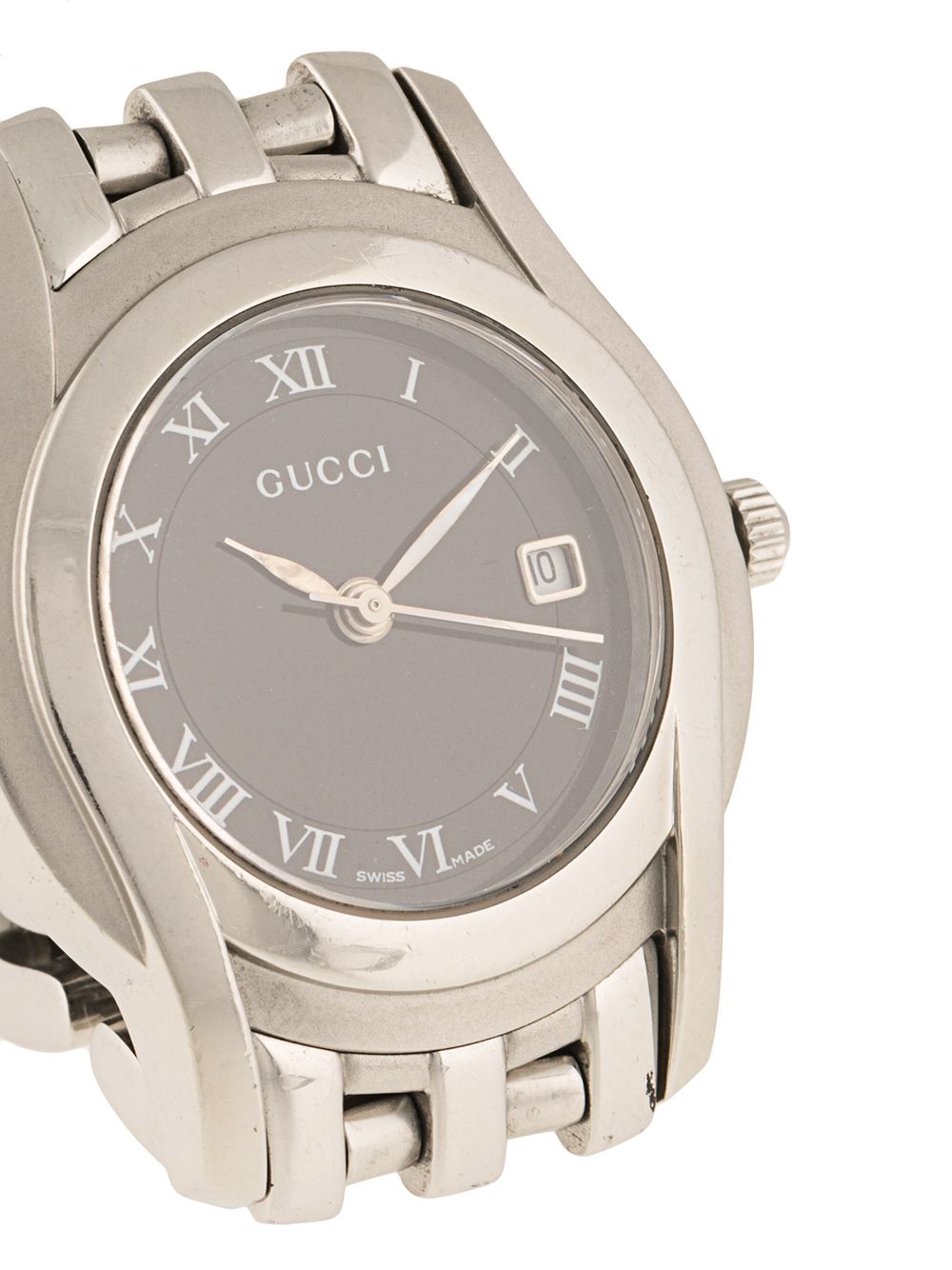 Pre-owned Gucci  Quartz 25mm In Silver