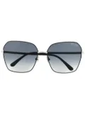 TOM FORD Eyewear oversized-frame gradient sunglasses - Black