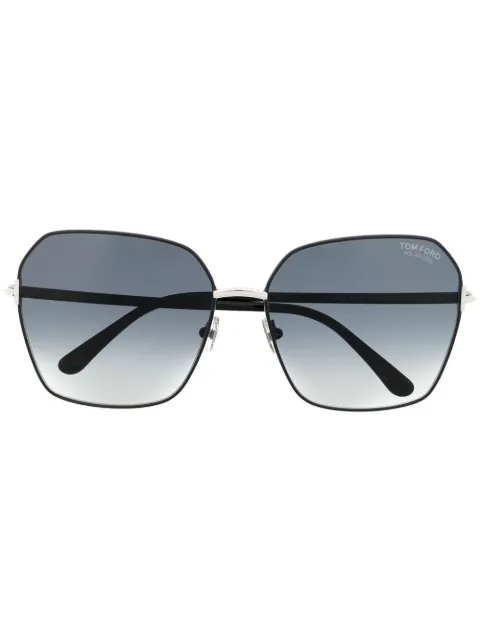 TOM FORD Eyewear oversized-frame gradient sunglasses