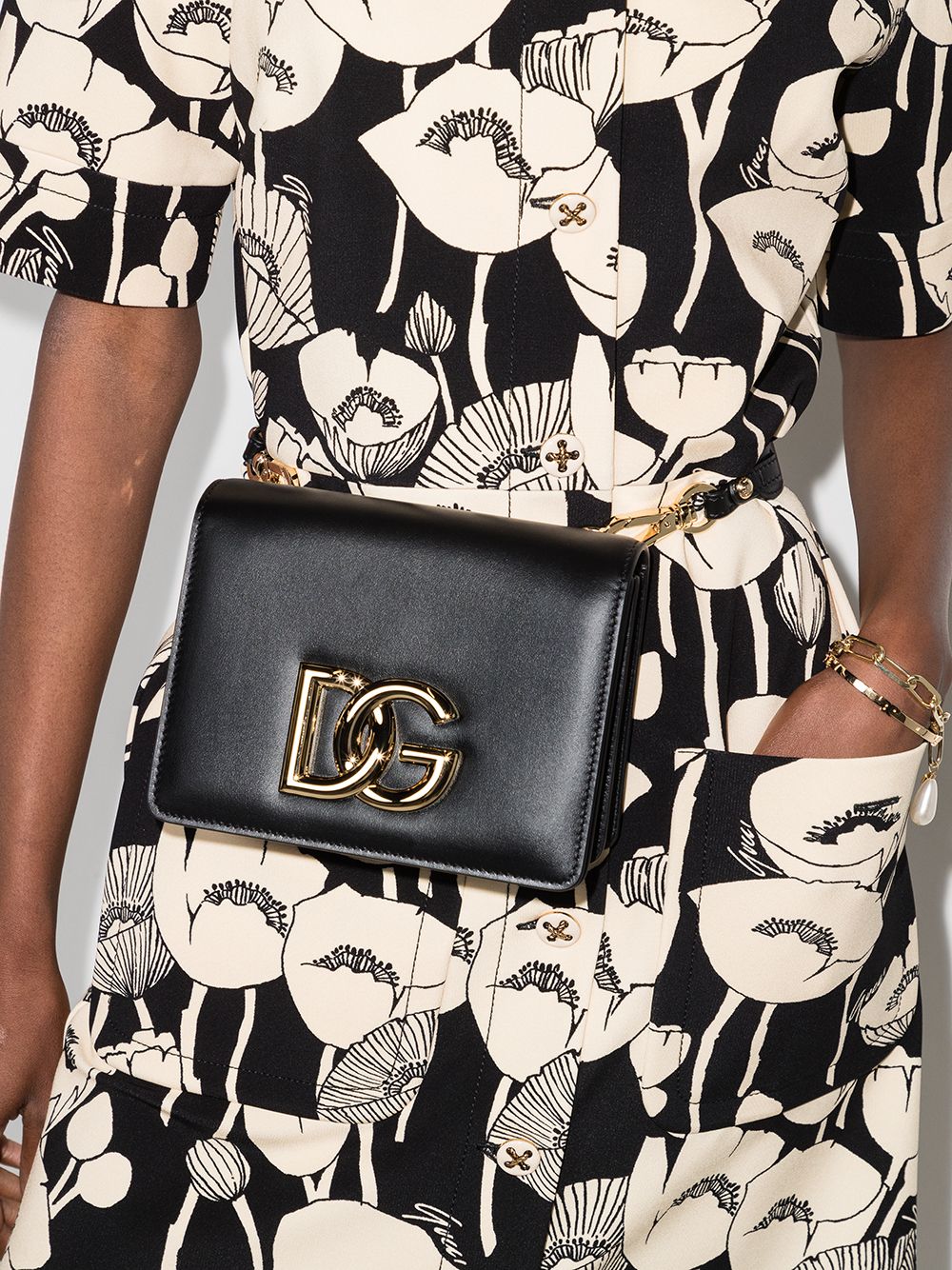 Image 2 of Dolce & Gabbana 3.5 leather crossbody bag