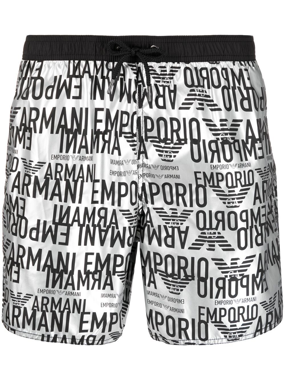 фото Emporio armani плавки-шорты с кулиской и графичным принтом