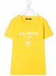 Image 1 of Balmain Kids logo-print cotton T-Shirt