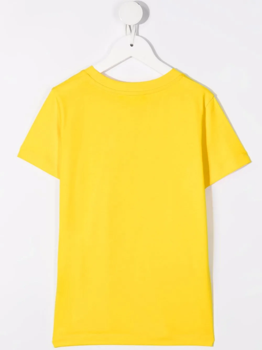 Shop Balmain Logo-print Cotton T-shirt In Yellow