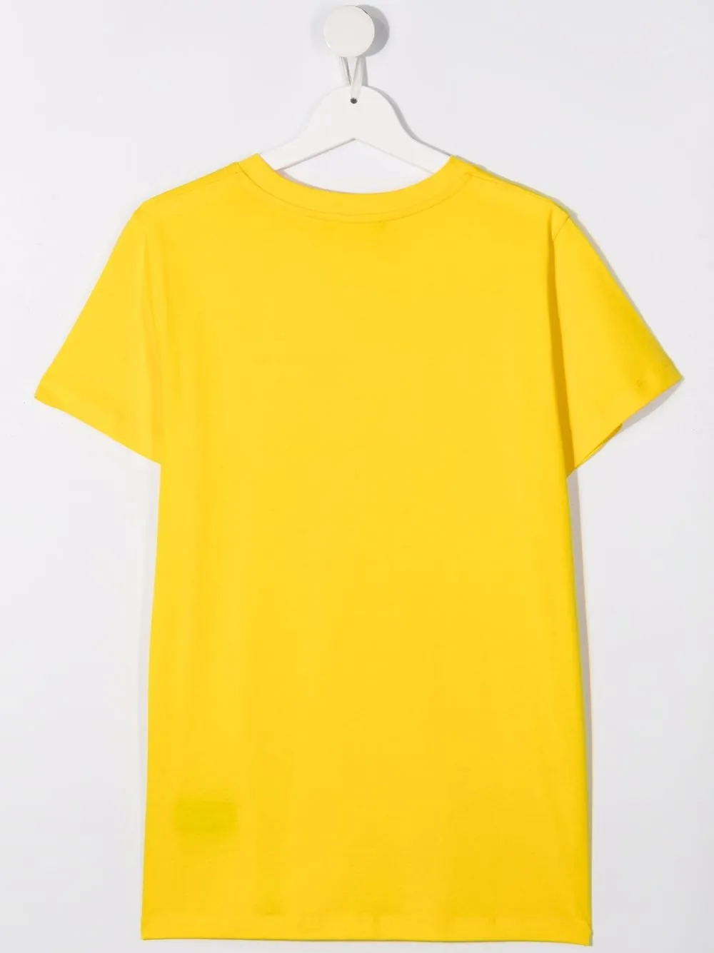 Shop Balmain Teen Logo-print Cotton T-shirt In Yellow