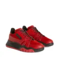 Giuseppe Junior Talon Jr suede-trim sneakers - Red