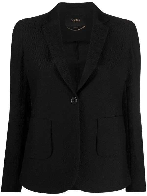 Seventy single-breasted Suit Jacket | Black | FARFETCH PT