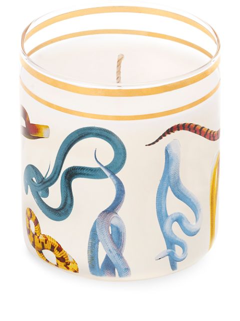 Seletti Snakes glass candle