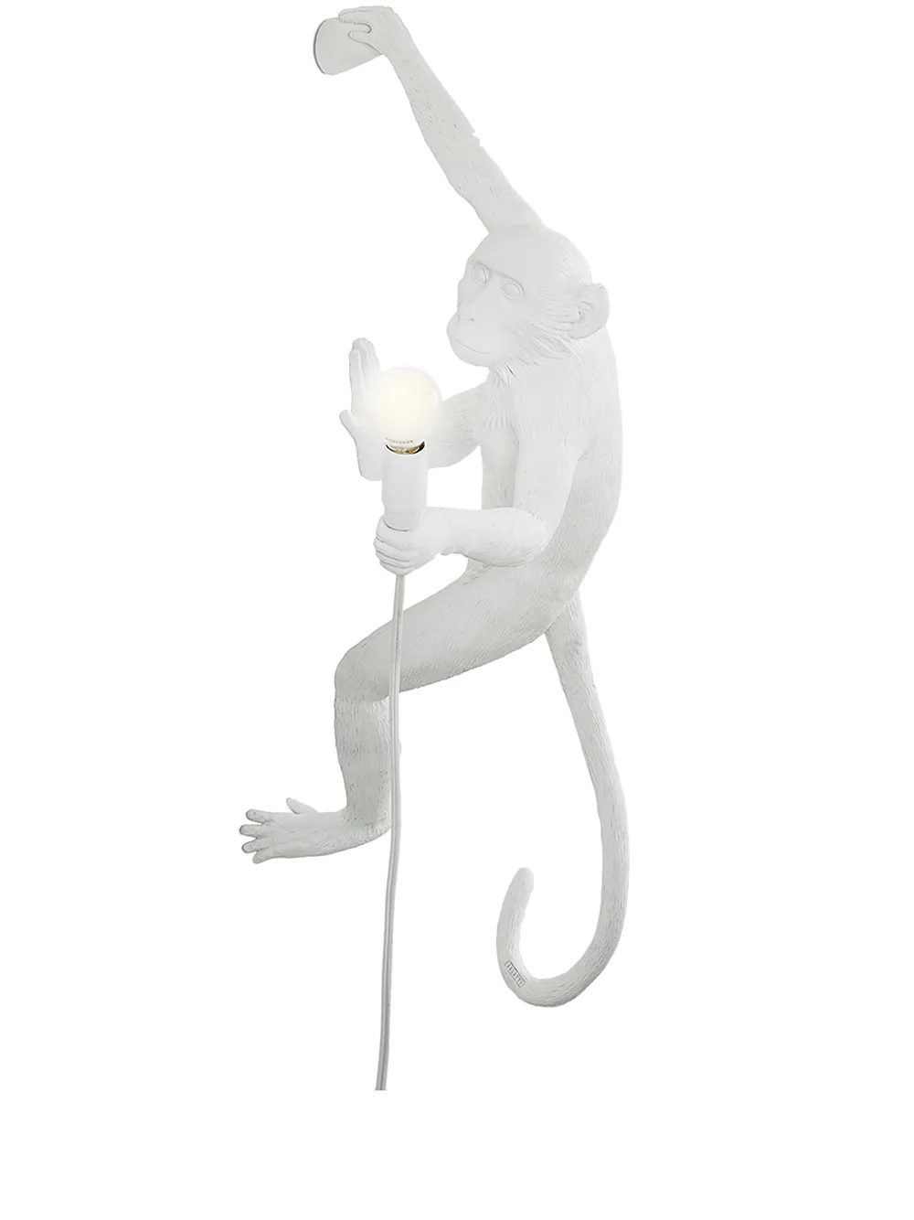 Luminaria macaco sentado branco – Saari Design