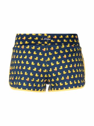 duck-print mini shorts展示图