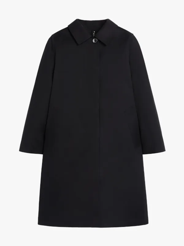 BANTON Black Bonded Cotton Coat | LR-1032