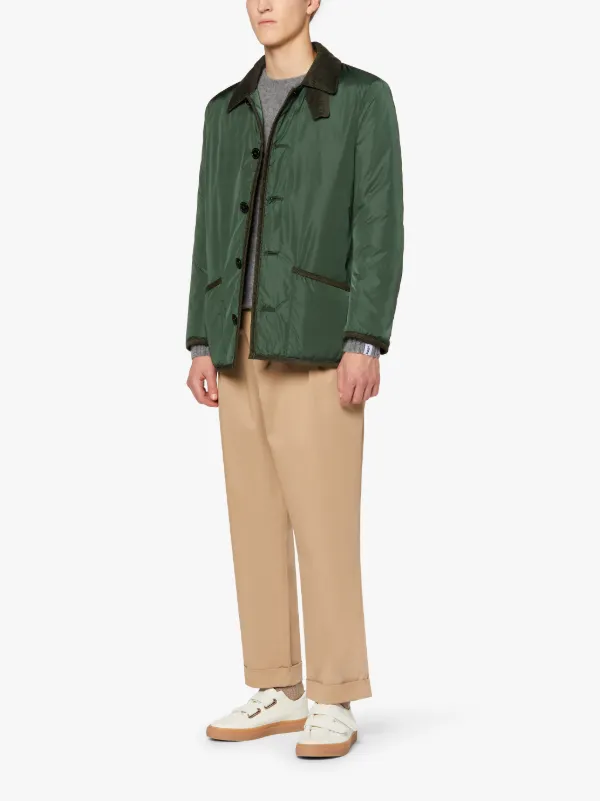 BRUNEL Green Nylon Paddock Jacket | GMC-104