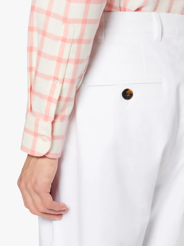 FIELD White Drill Cotton Chino Trosuers | GTM-202