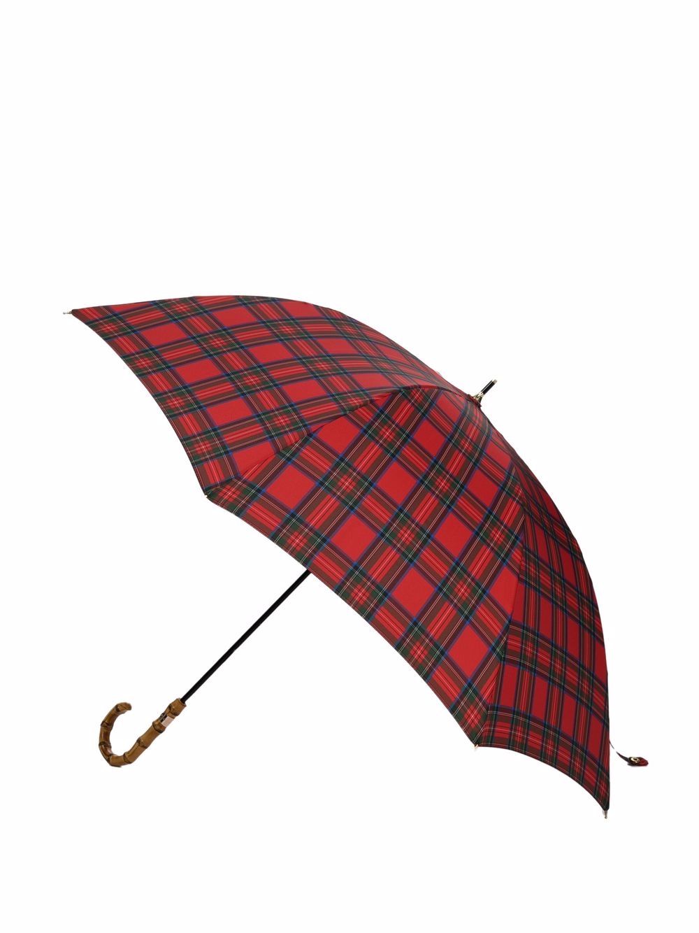 Shop Mackintosh Heriot Whangee-handle Umbrella In Red