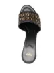 Fendi woven leather 80mm mules