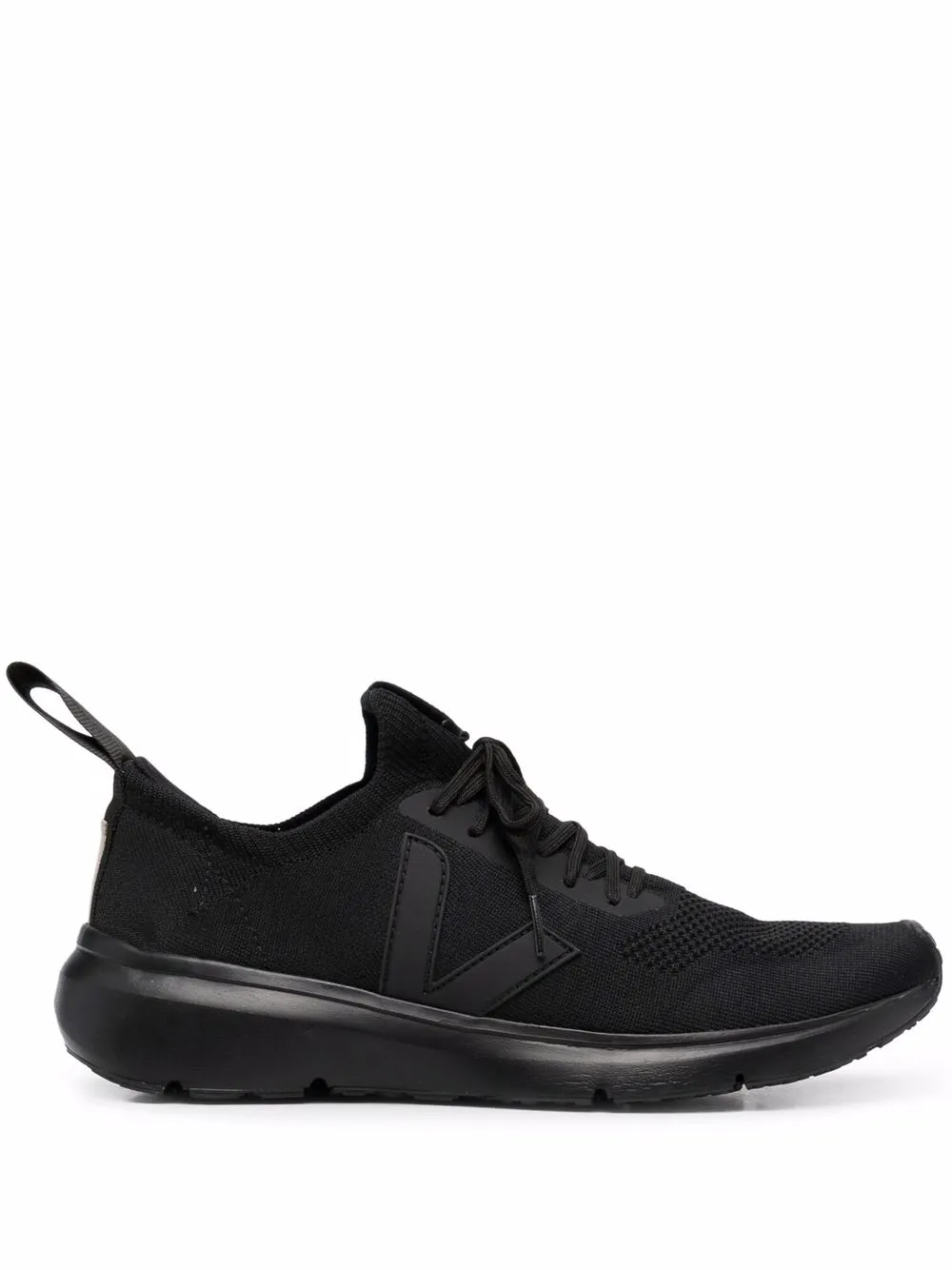 

VEJA tenis bajos con parche del logo - Negro