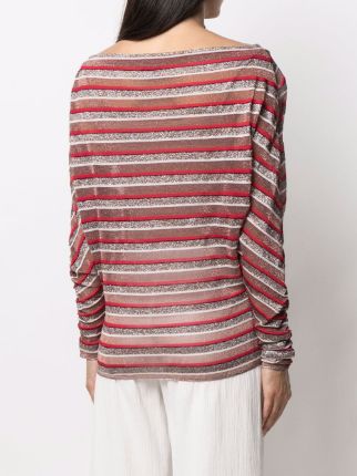 striped-print dolman jumper展示图