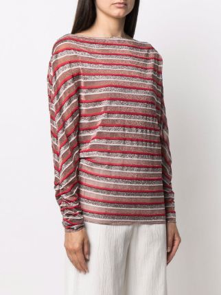 striped-print dolman jumper展示图