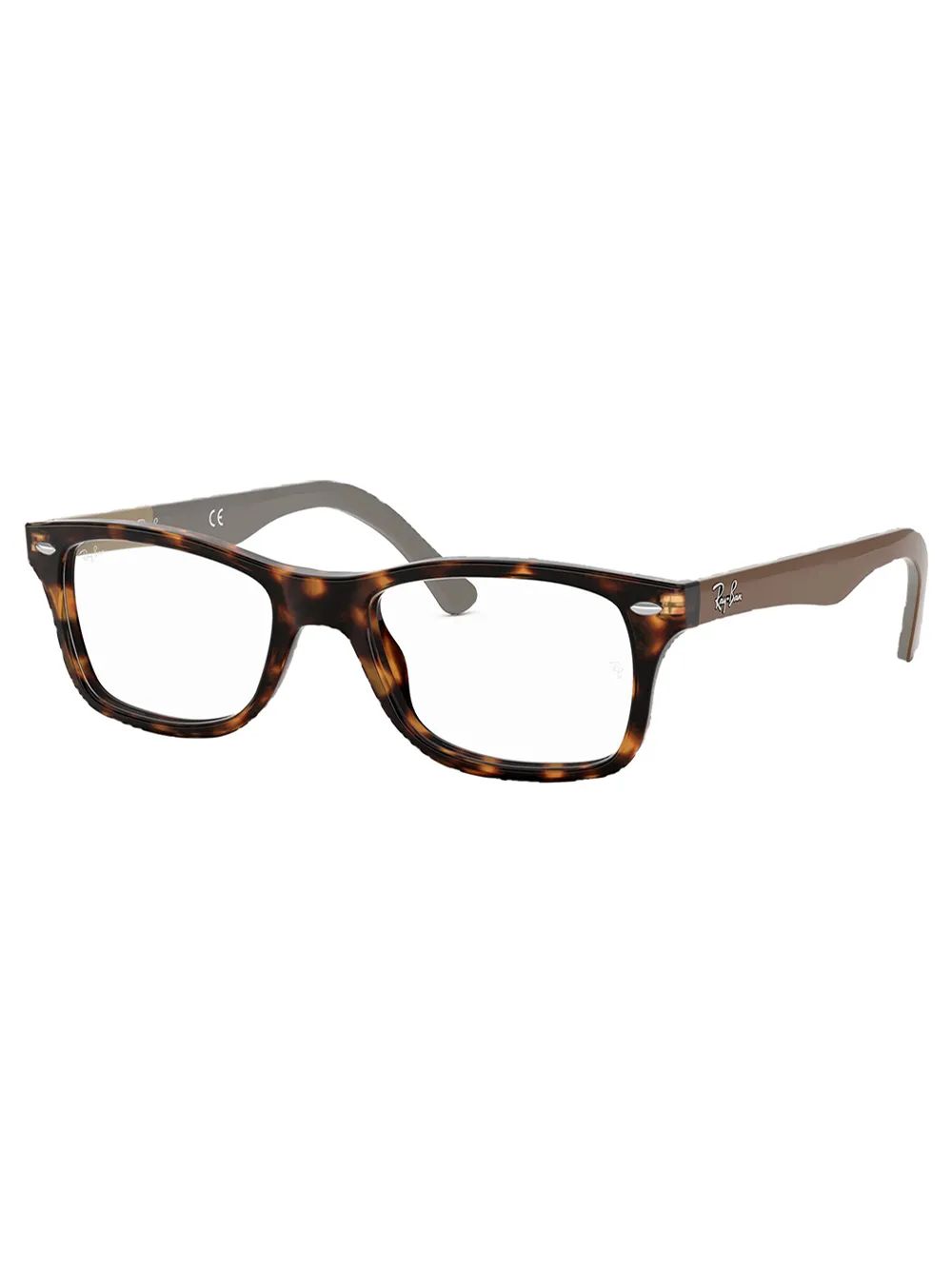 Ray-Ban 0RX5228 bril met rechthoekig montuur - Bruin