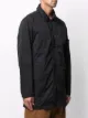 Stone Island Einreihiger Mantel mit Logo-Patch