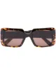 Image 1 of Versace Eyewear tortoiseshell-effect square-neck sunglasses