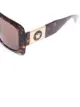 Versace Eyewear tortoiseshell-effect square-neck sunglasses