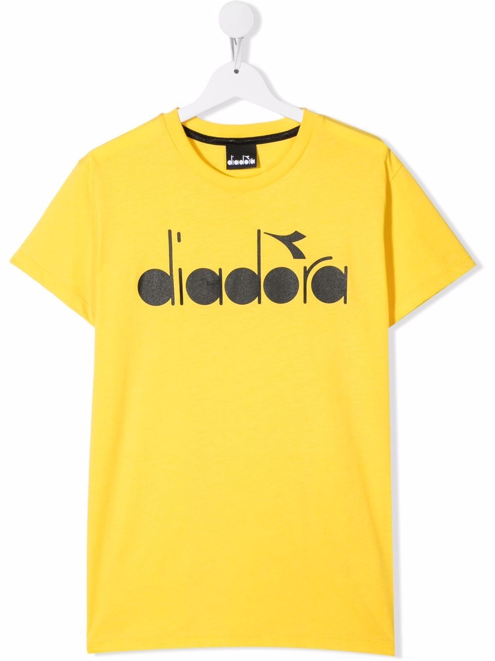 Diadora Junior Teen Logo Crew-neck T-shirt In Gelb