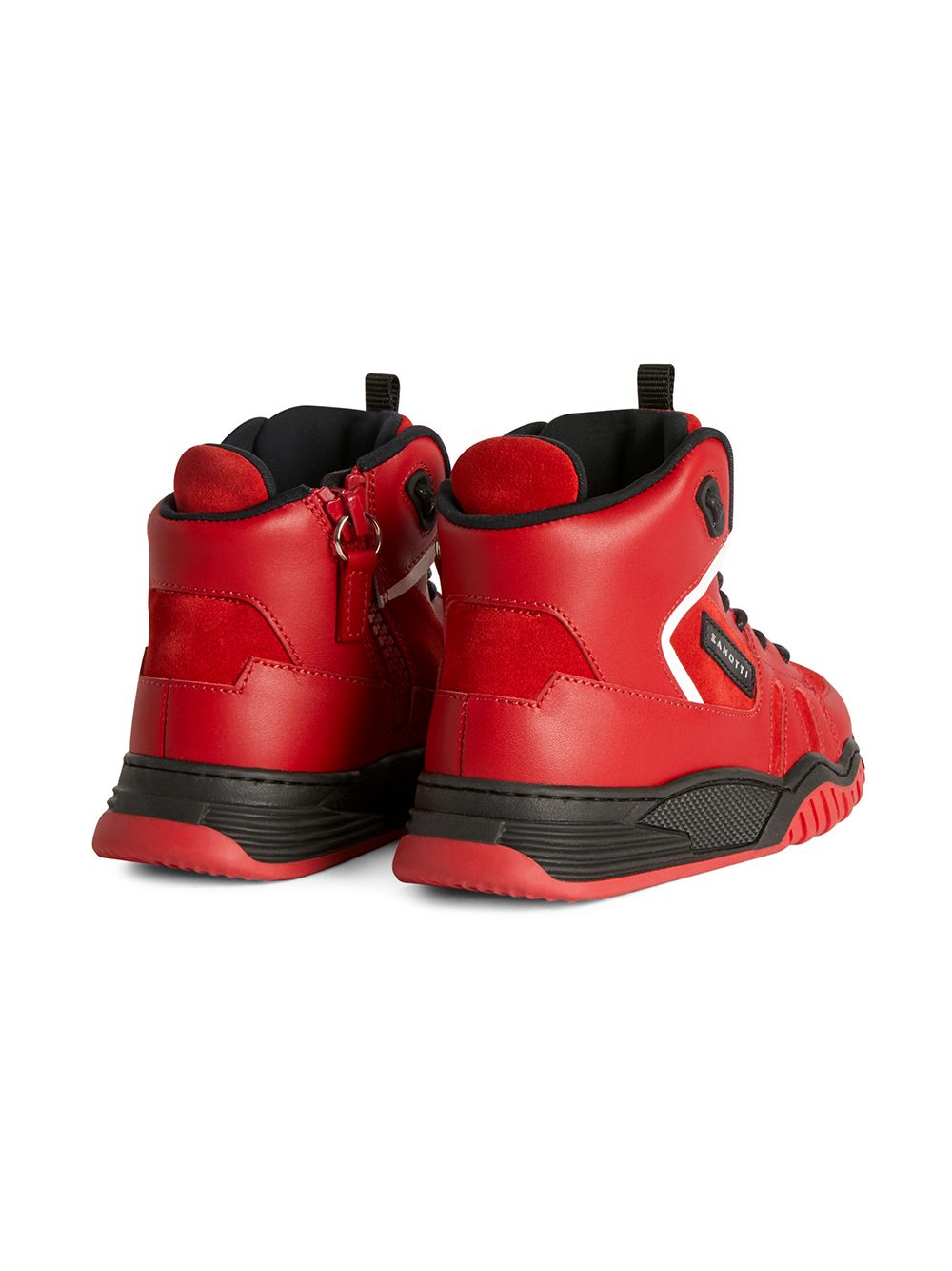 Giuseppe Junior Talon Jr sneakers met suède vlak - Rood