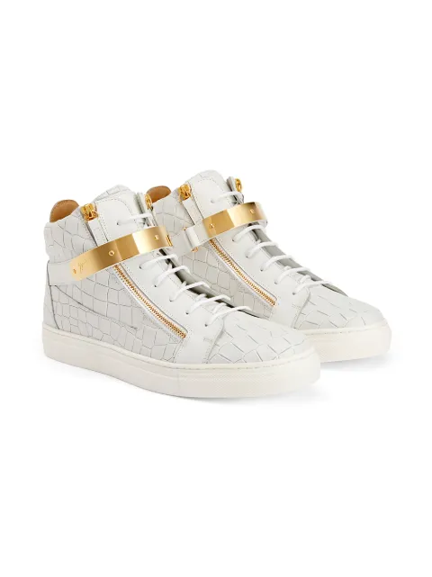 Giuseppe Junior Kriss crocodile-effect sneakers