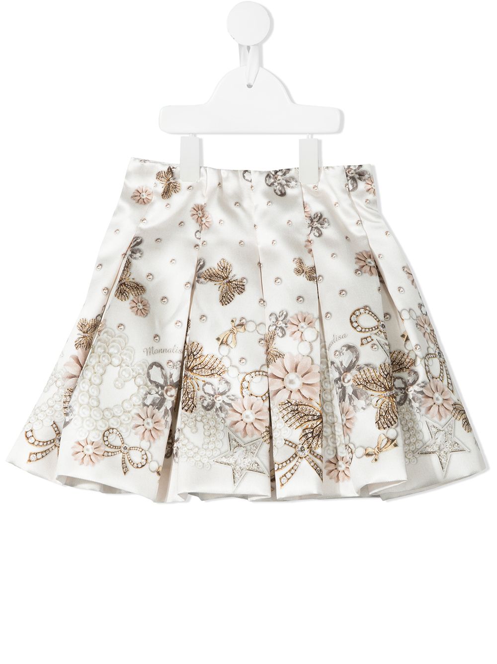 фото Monnalisa юбка с принтом и складками