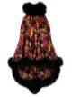 Image 1 of Saint Laurent feather trim floral playsuit