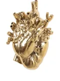 Seletti Love In Bloom porcelain vase - Gold