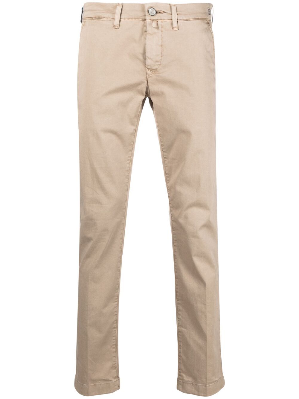 Jacob Cohen Low-rise Straight-leg Trousers In Neutrals