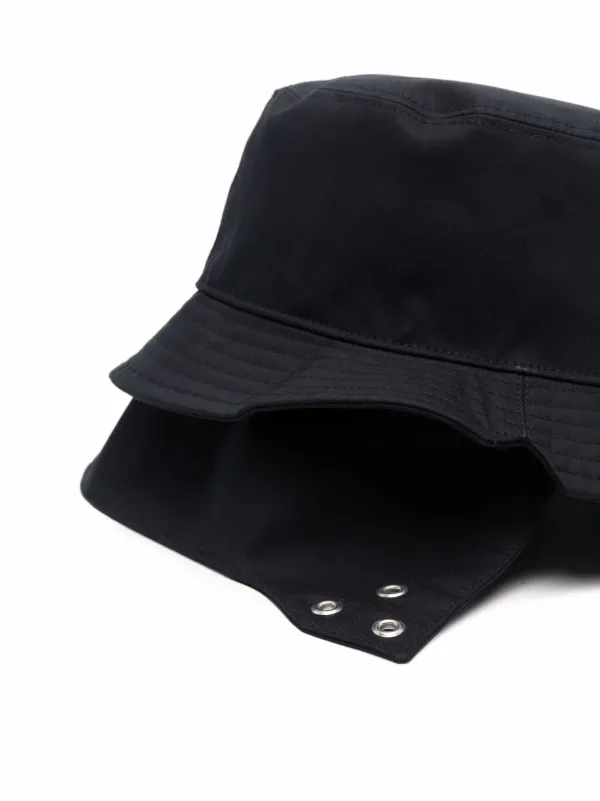 Farfetch Uomo Accessori Cappelli e copricapo Cappelli Cappello Bucket Nero Cappello bucket Raintec x Mackintosh 