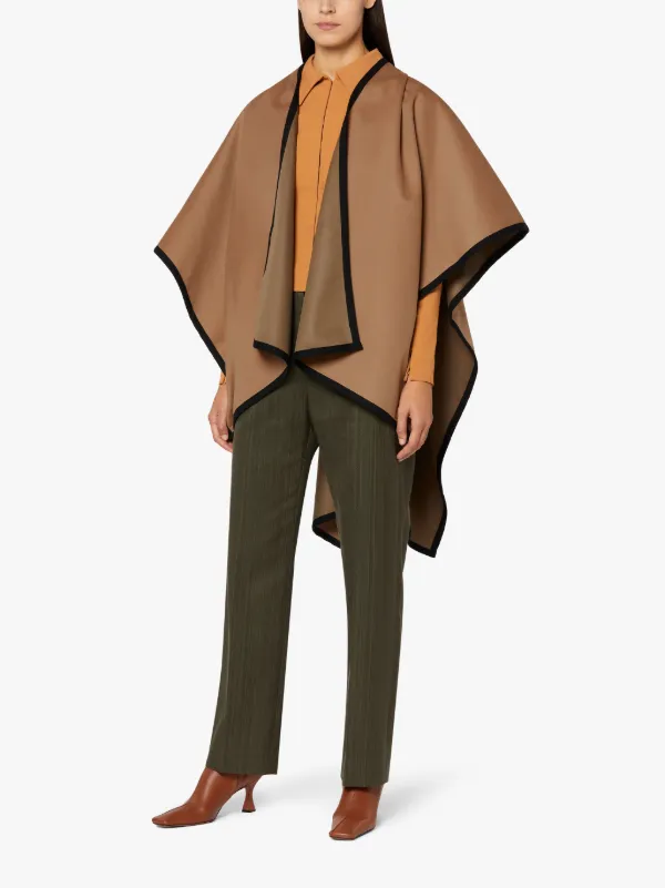 AINSLEY Camel Storm System Wool Cape | LMB-002