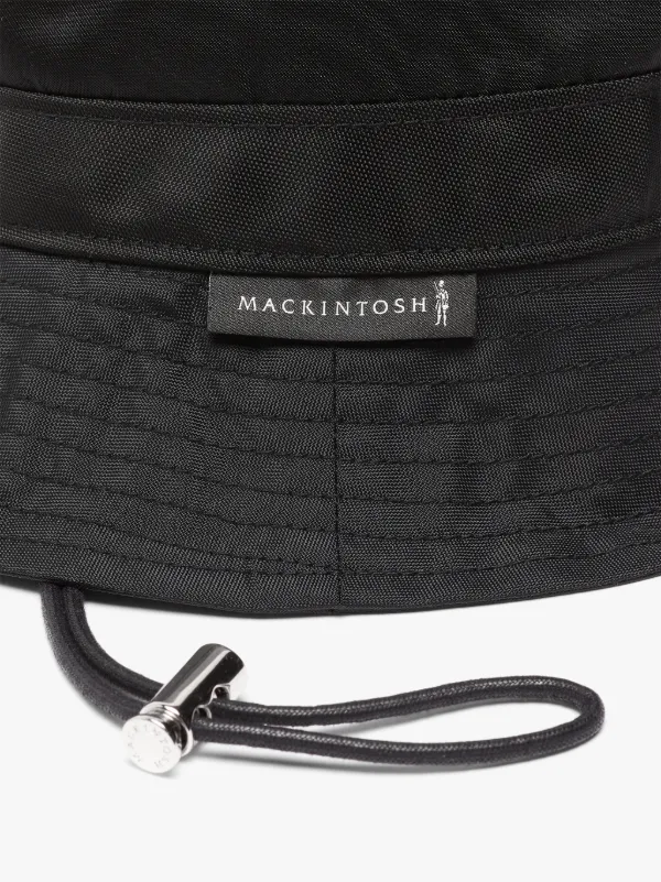 BENTHOUL Black Nylon Bucket Hat | ACC-029
